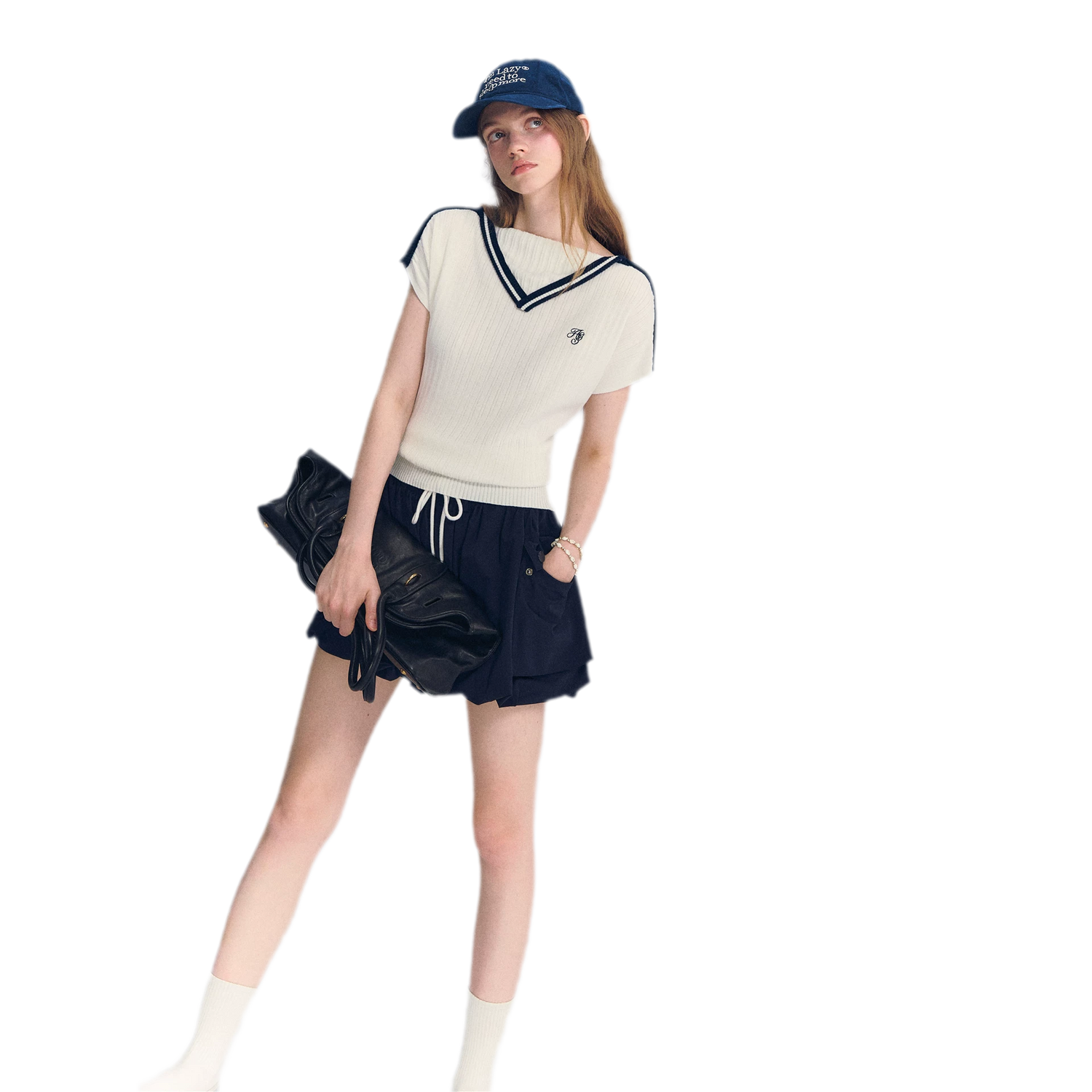 Contrast Trim Knit Top