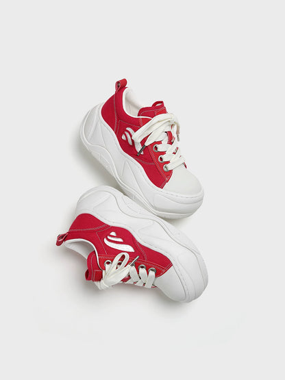 Wave Sole Height Sneakers