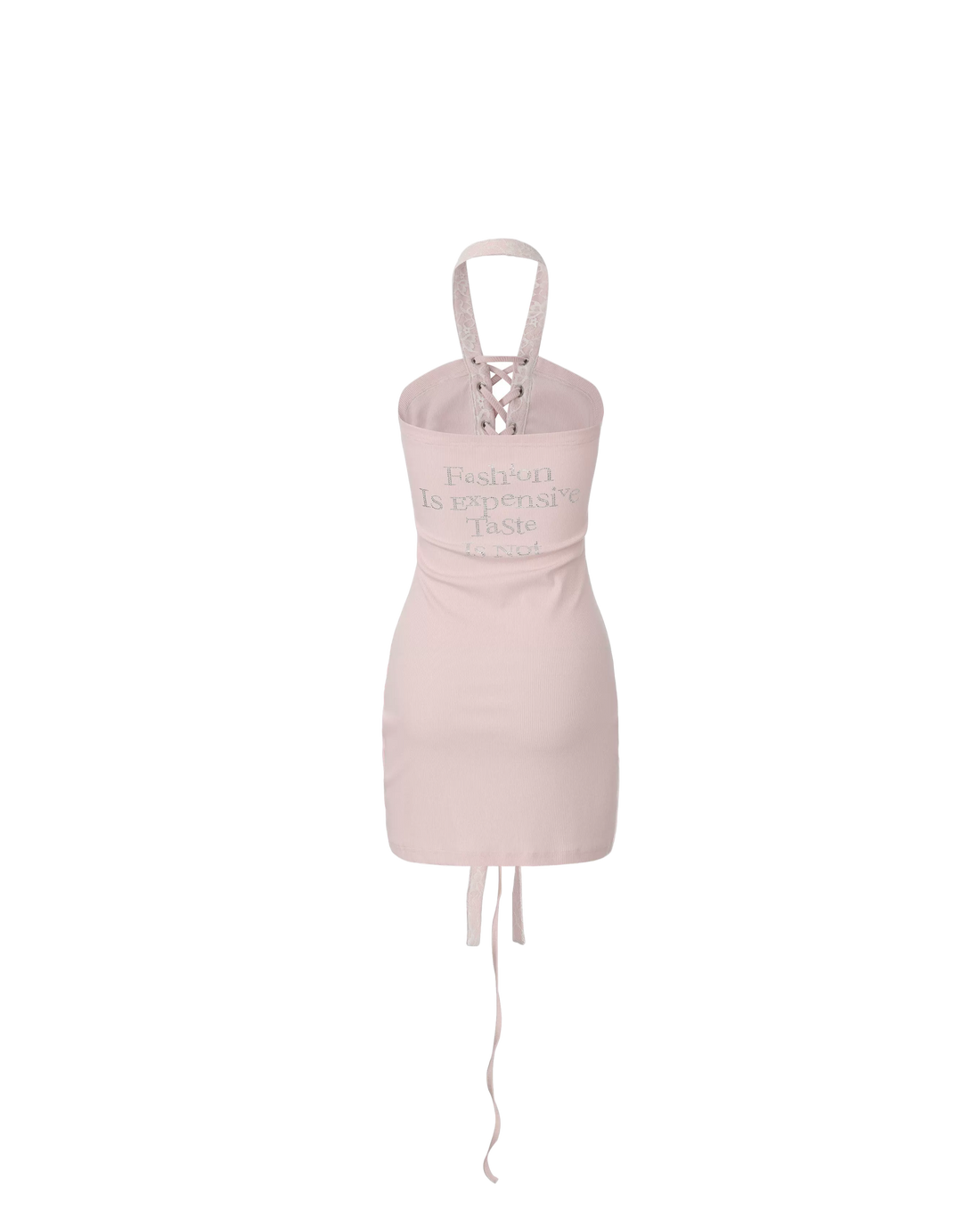 Halter Neck Reversible Lace Dress