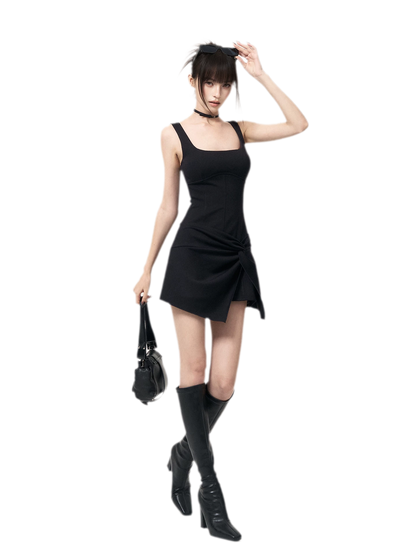 Knotted Knit Midi Dress