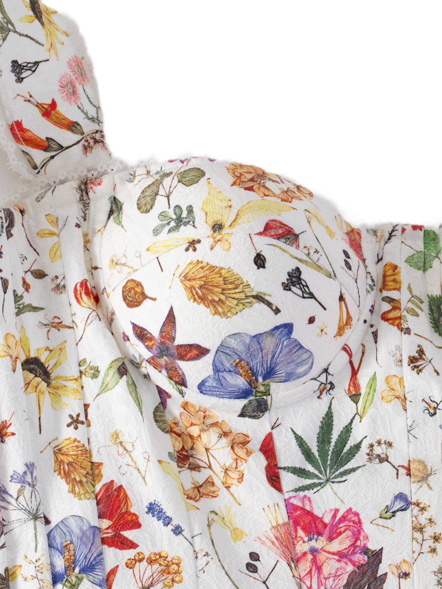Floral Boned Corset Top