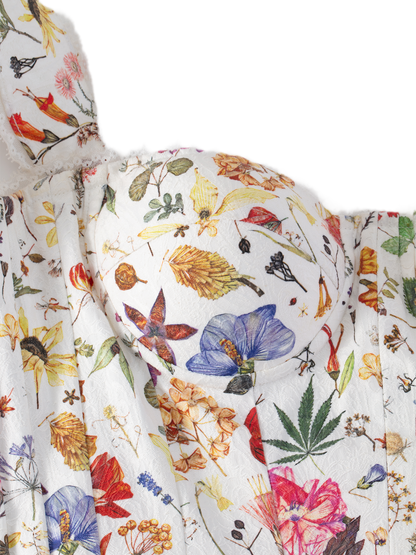 Floral Boned Corset Top