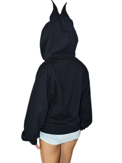 Devil Ear Zip Hoodie