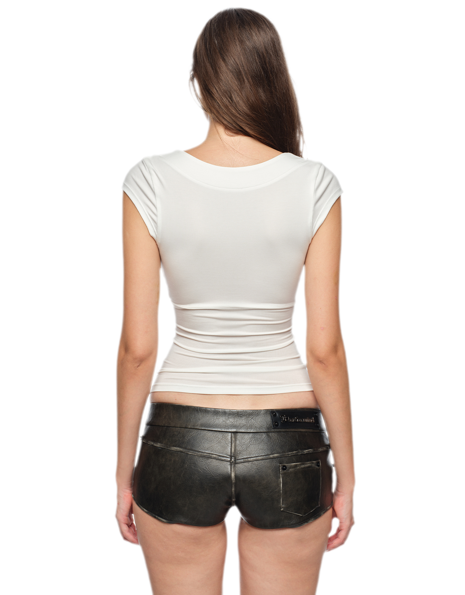 V-Neck Logo Slim T-Shirt