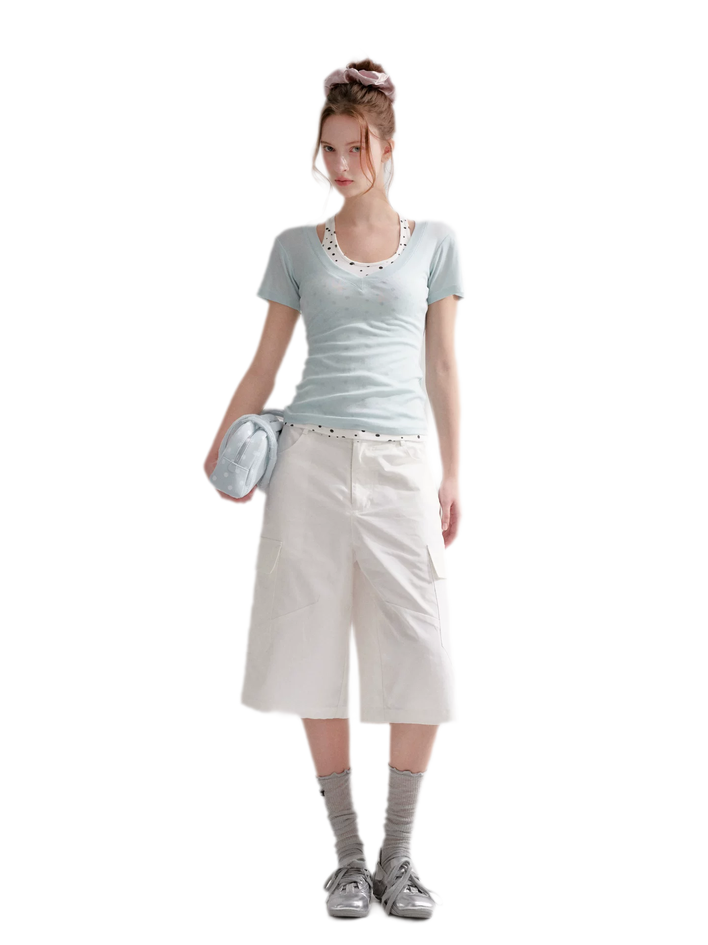 Polka Dot Cargo Jeans