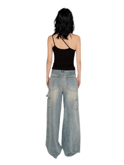 Strap Asymmetric Knit Cami