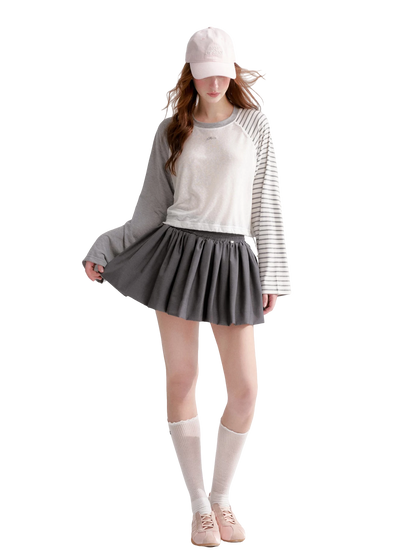 Lyocell Drawstring Raglan Sleeve Sun Protection Tee