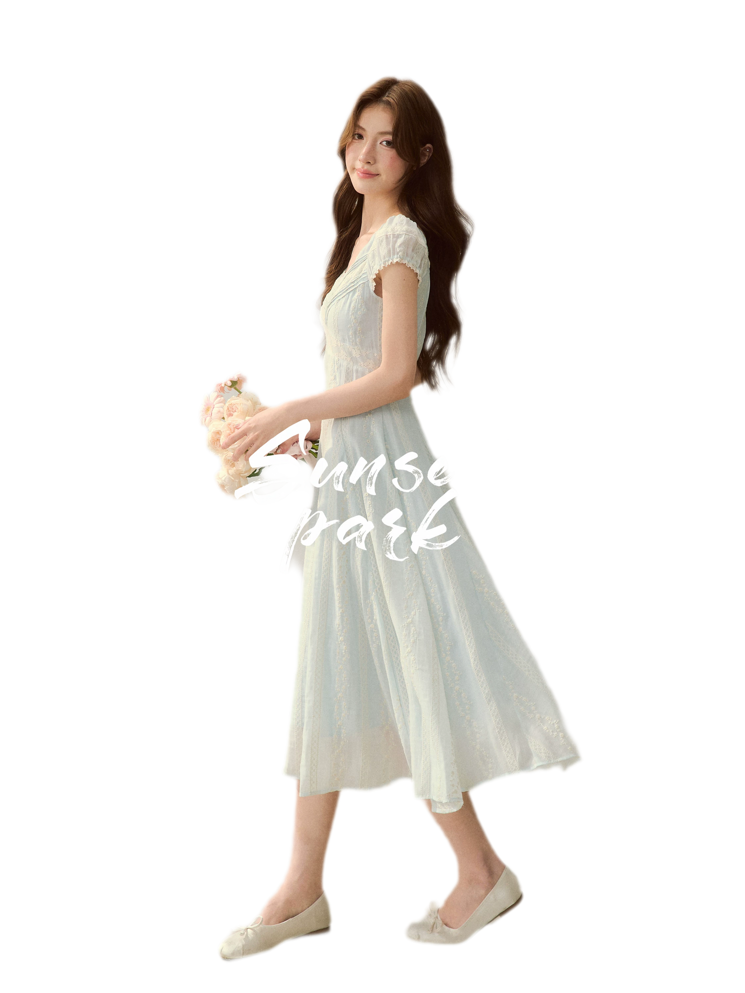 Embroidered Waist Dress