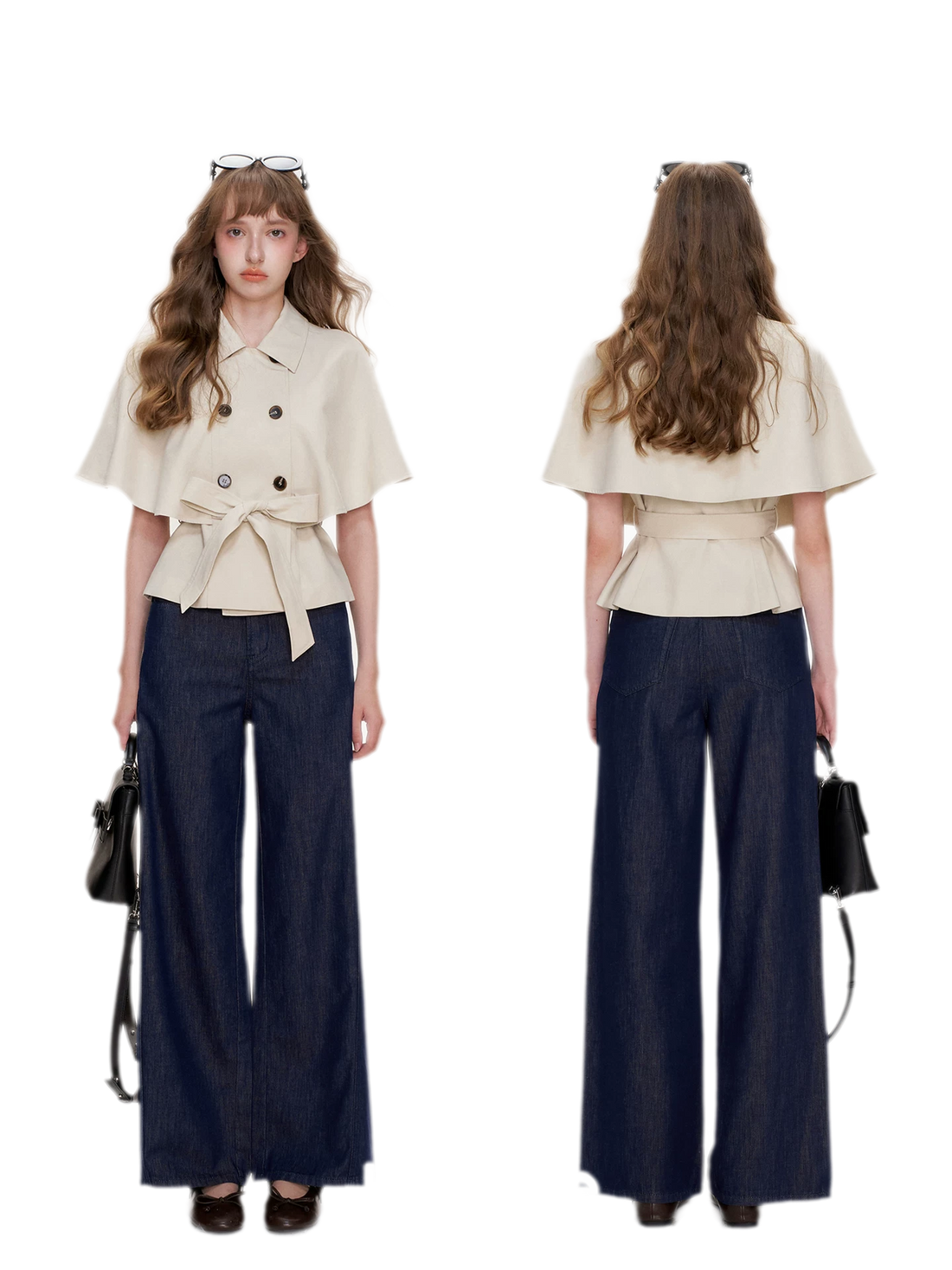 Lyocell Cotton Cape Jacket