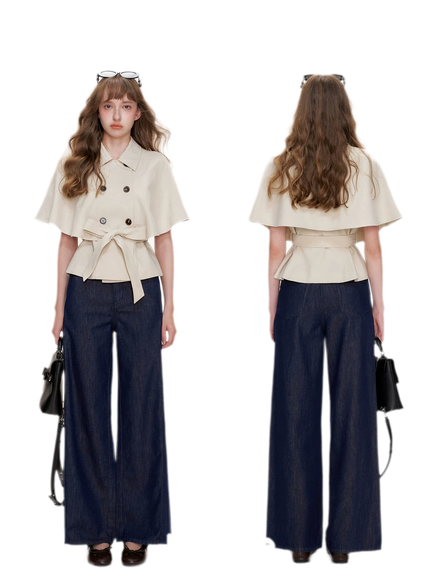 Lyocell Cotton Cape Jacket