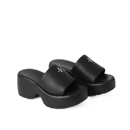 Leather High Heel Sandals