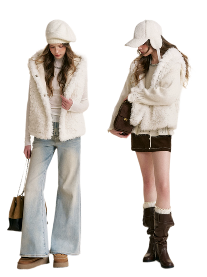 Bear Fleece Hooded Vest
