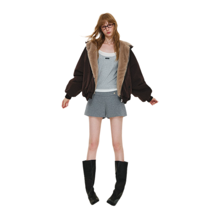 Modal Napoleon Button Shorts