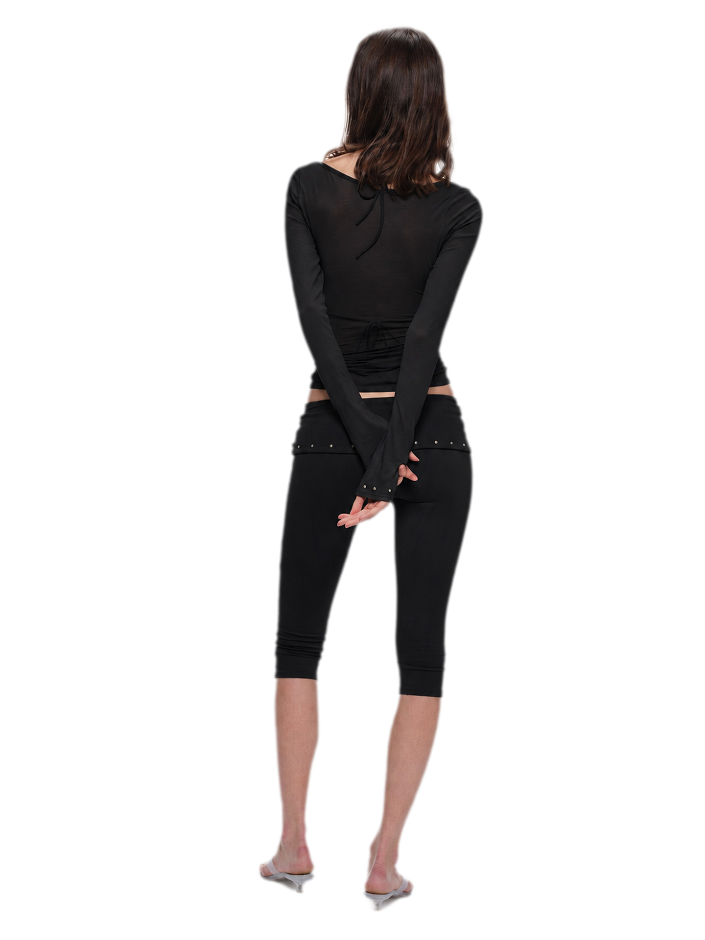 Rivet Sleeve Cover-Up Bikini