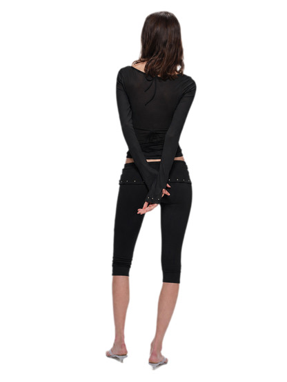 Rivet Sleeve Cover-Up Bikini