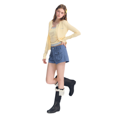 Low-Waist Cargo Shorts