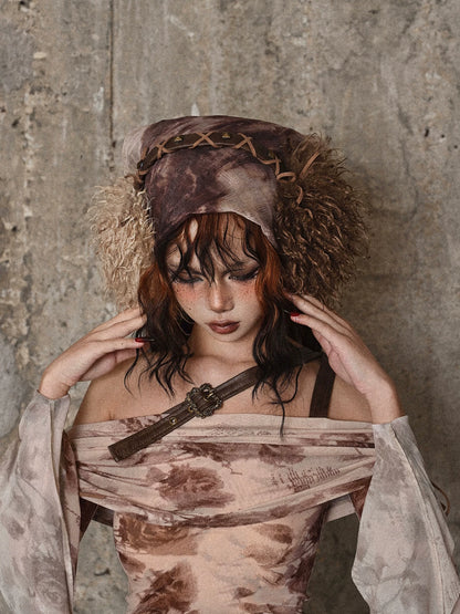 Two-Tone Wool Foldable Ear Muffs