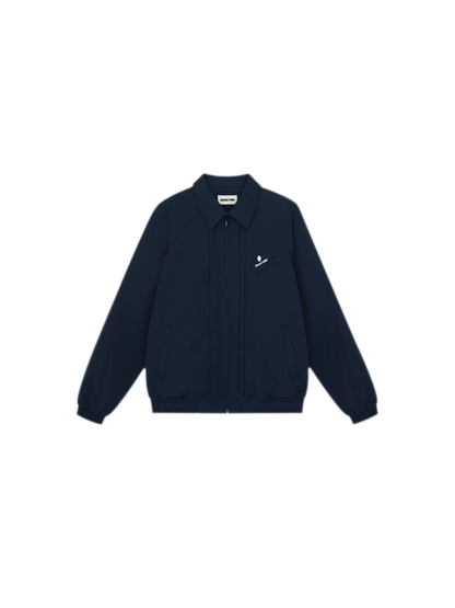 Pointed Collar Track Jacket