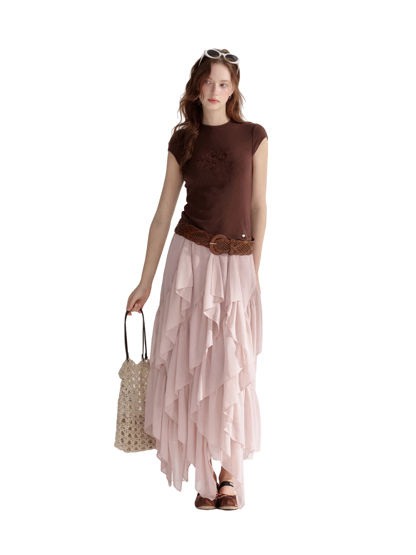 Embroidered Slim Fit Round Neck T-shirt