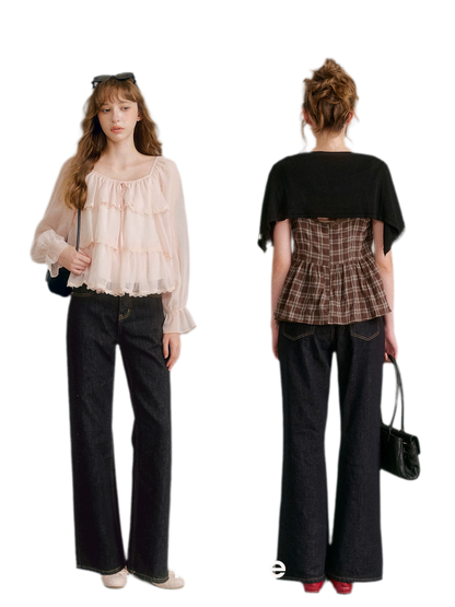 Soft Cotton Straight-Leg Jeans