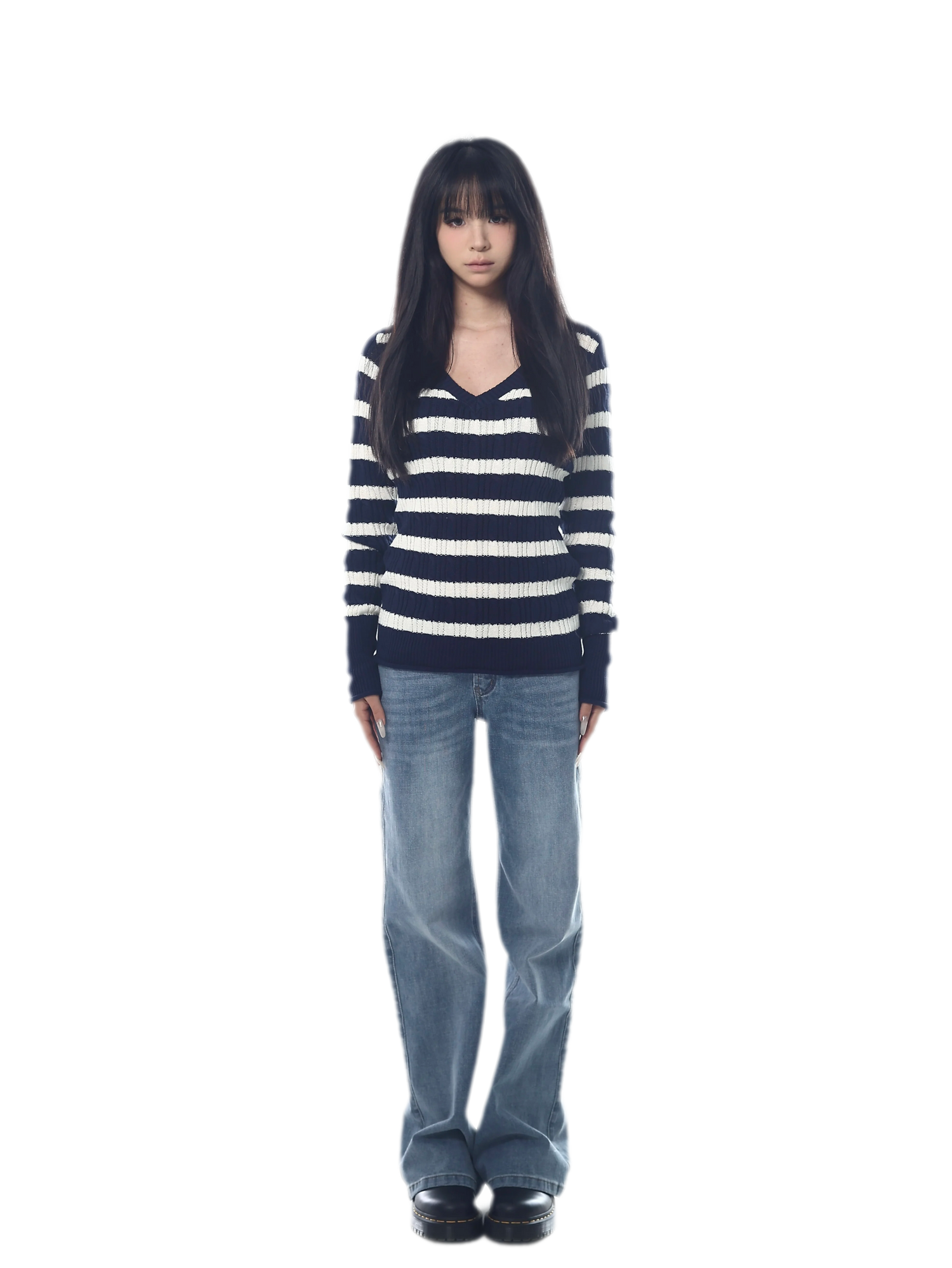 Low-Rise Straight Jeans