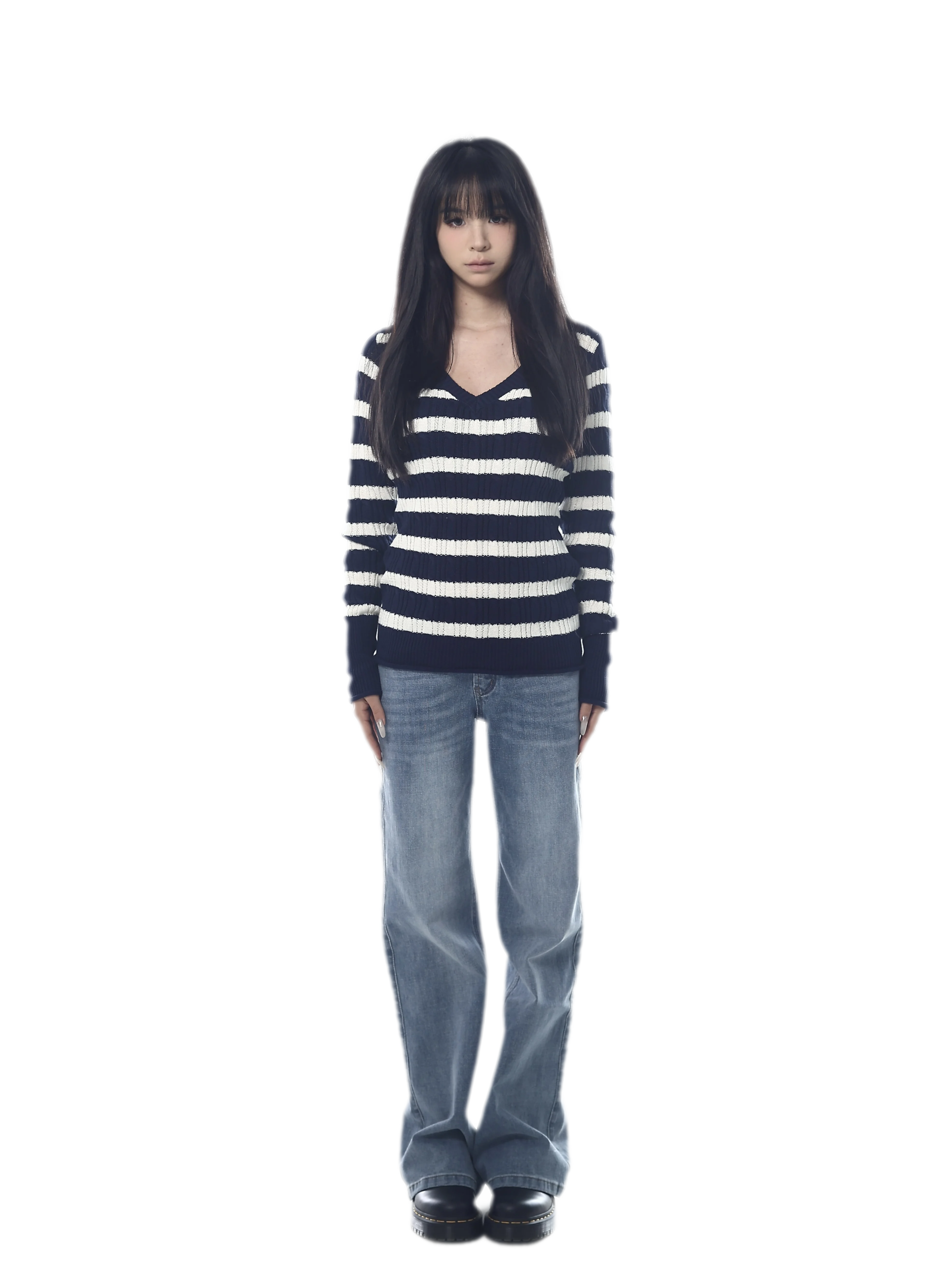 Low-Rise Straight Jeans