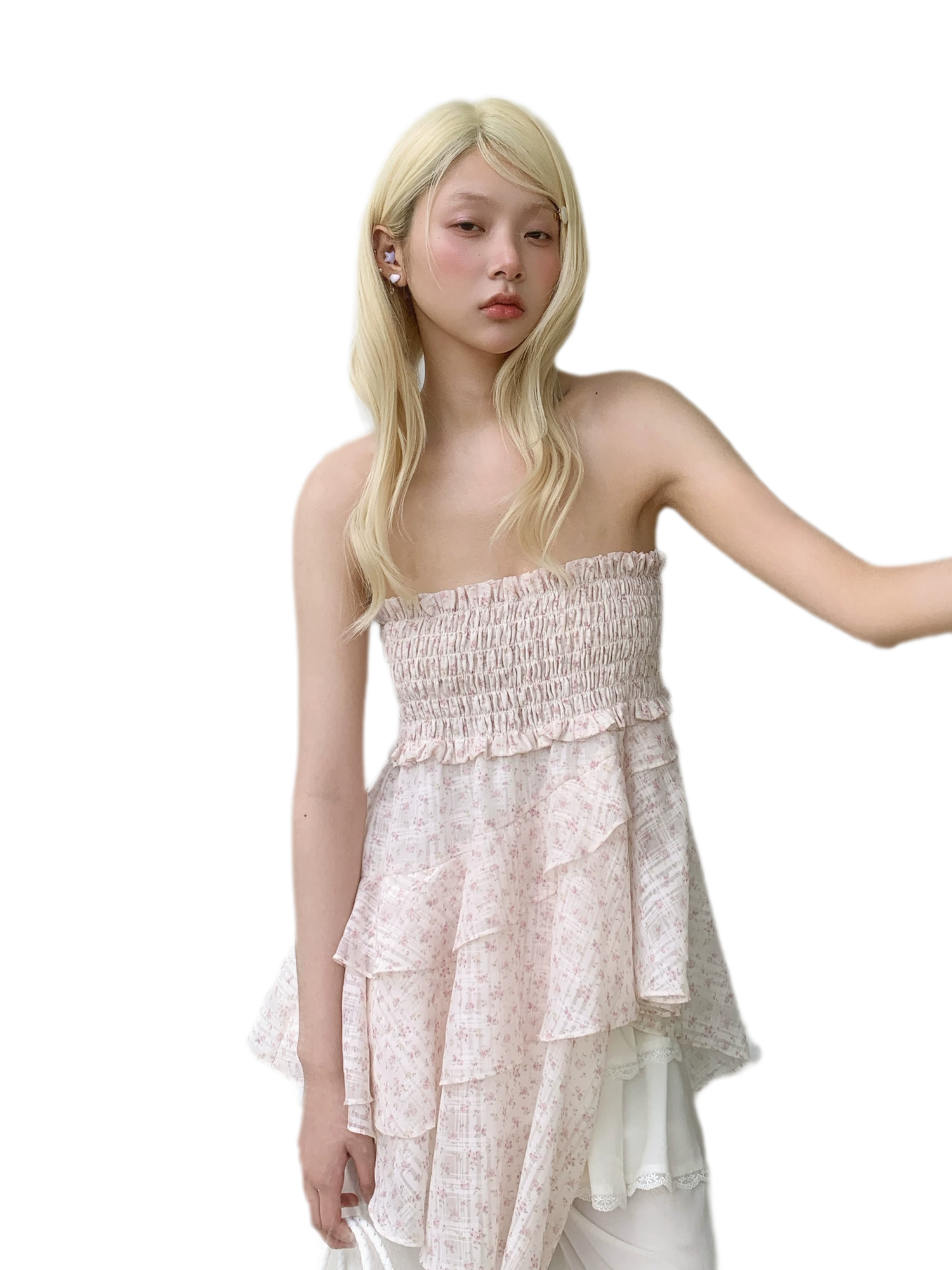 Floral Ruffle Mini Dress