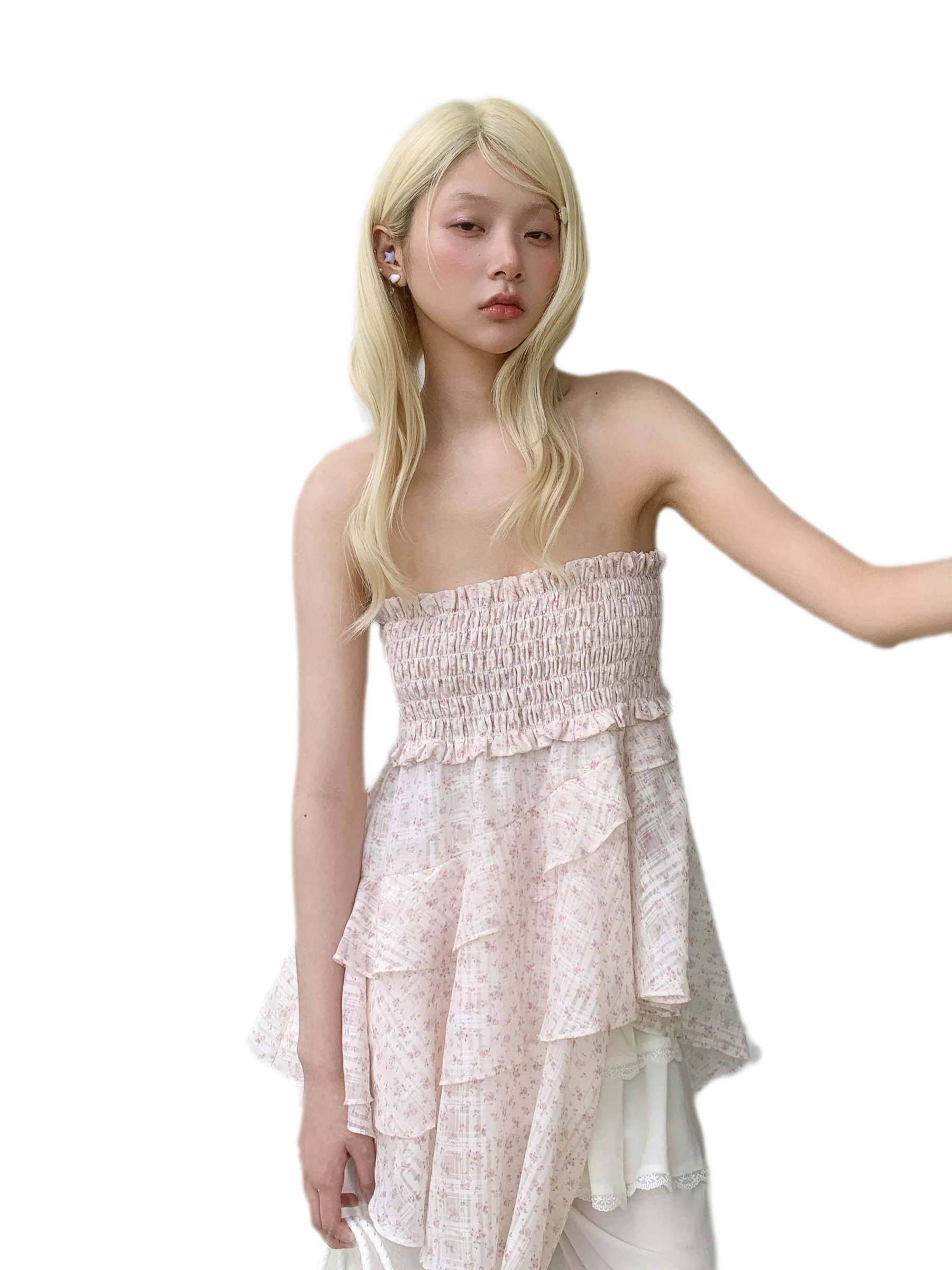Floral Ruffle Mini Dress