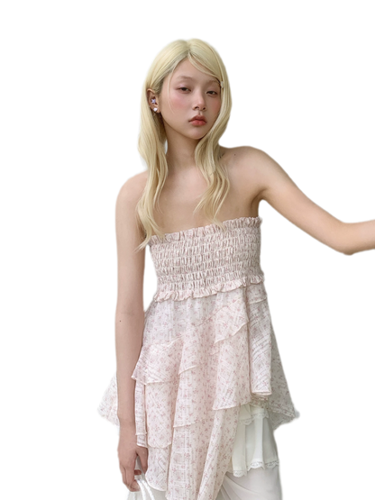 Floral Ruffle Mini Dress