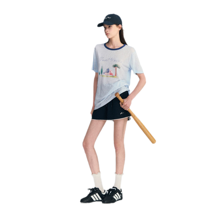 Lyocell Print T-Shirt