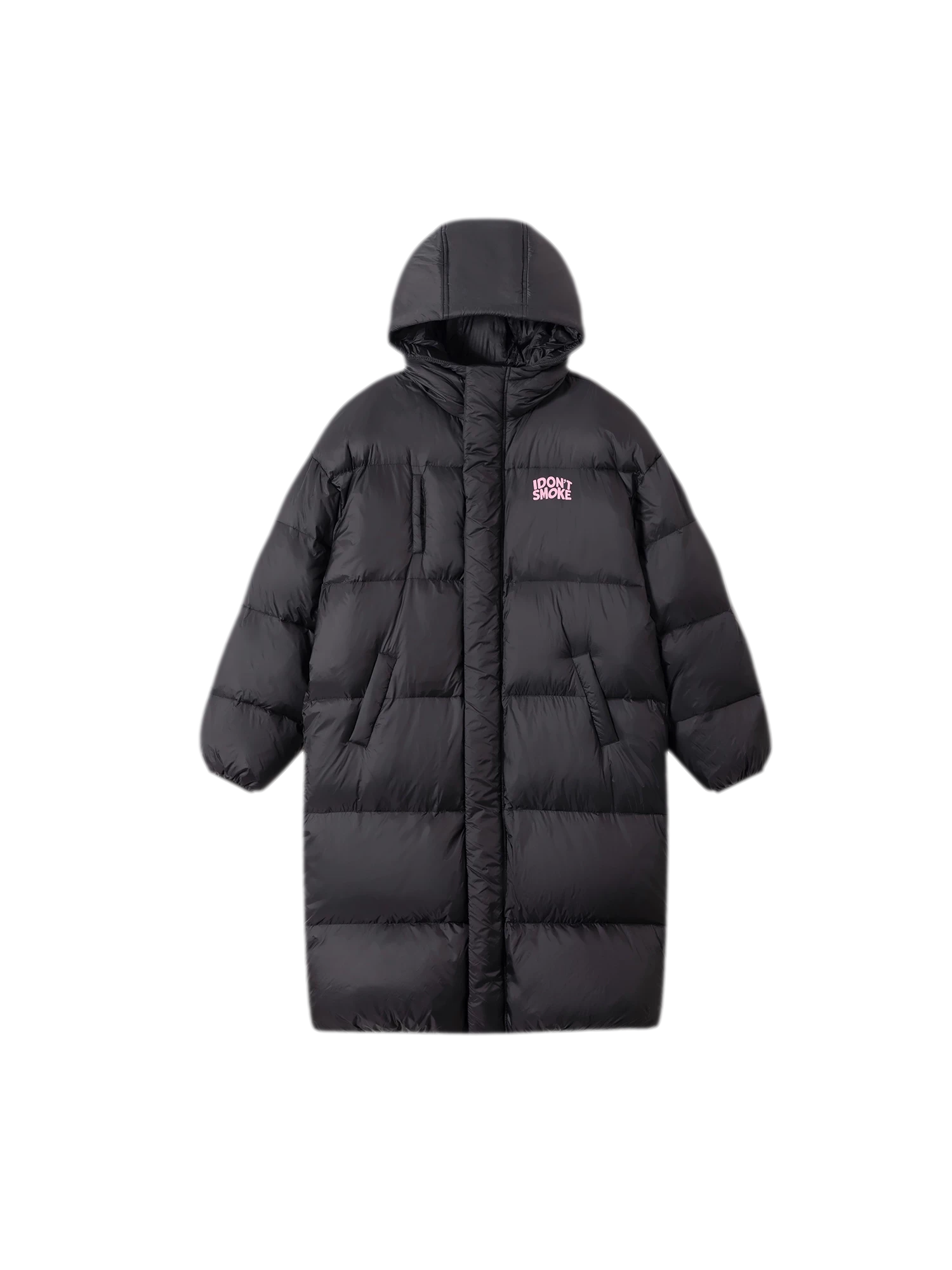 Long Hooded Duck Down Jacket