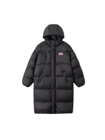 Long Hooded Duck Down Jacket