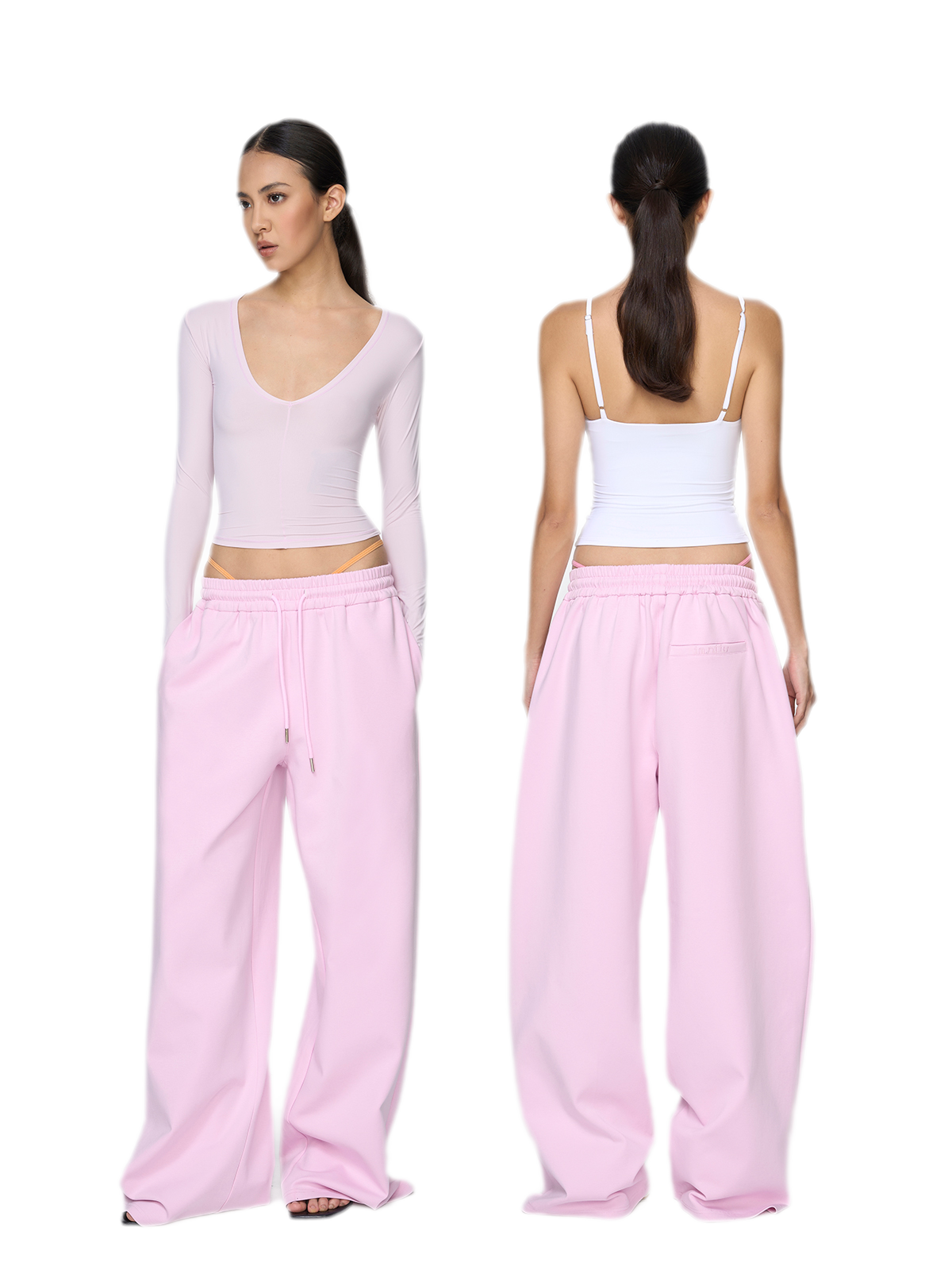 Air Cotton Wide-Leg Sweatpants