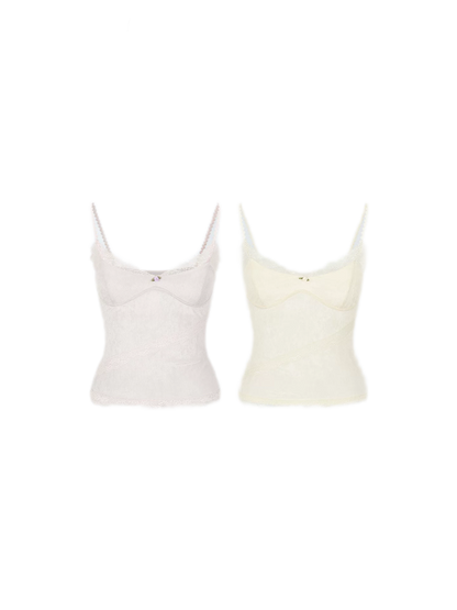 Lace Velvet Cami Top