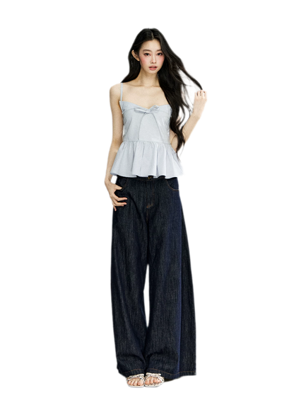 Ruffled Bow Strap Cami