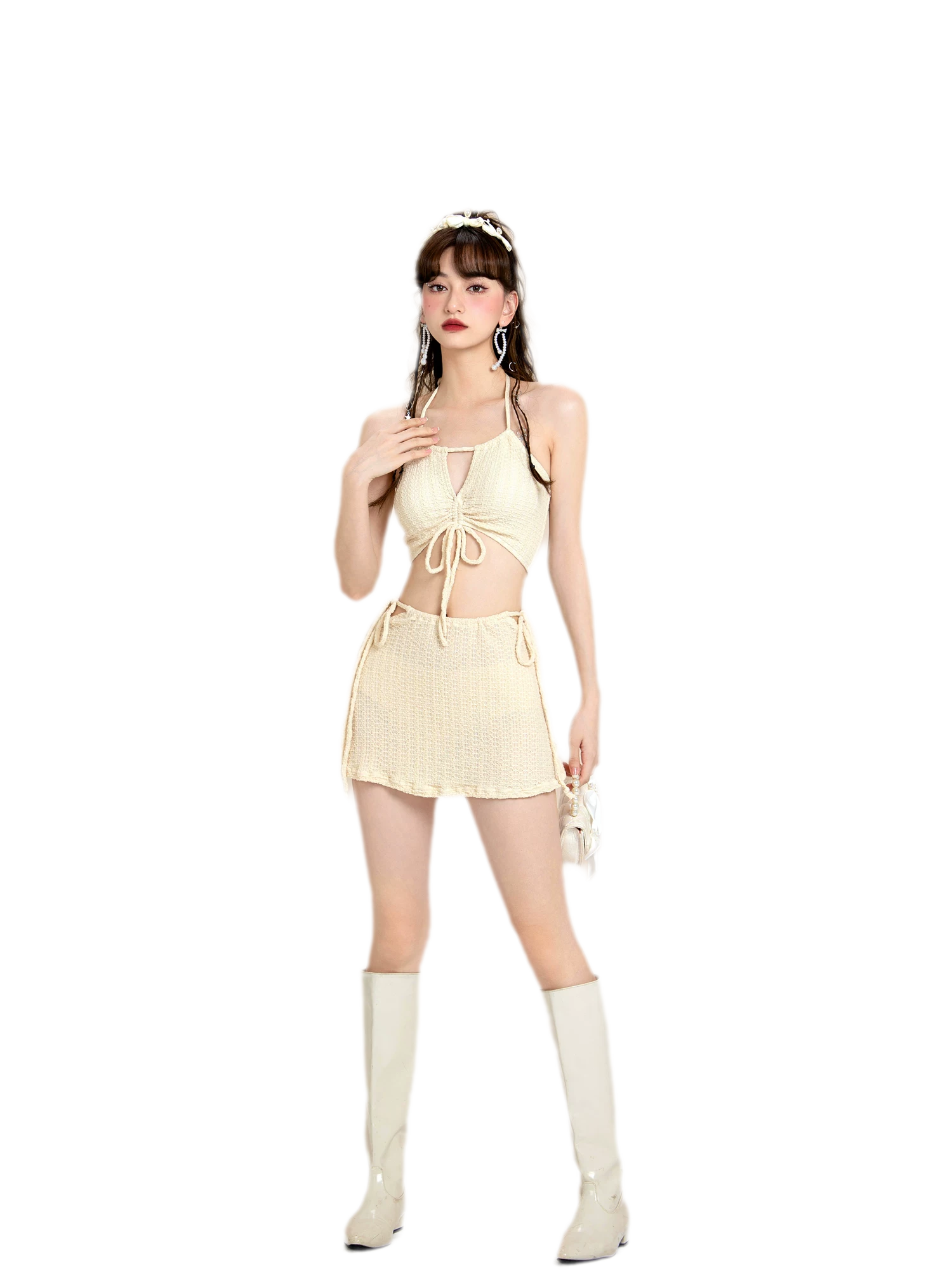 Two-Piece Swim Skirt Set