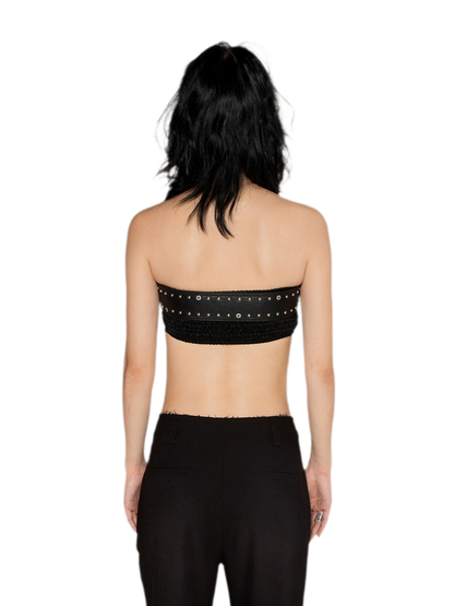 Distressed Studded PU Belt