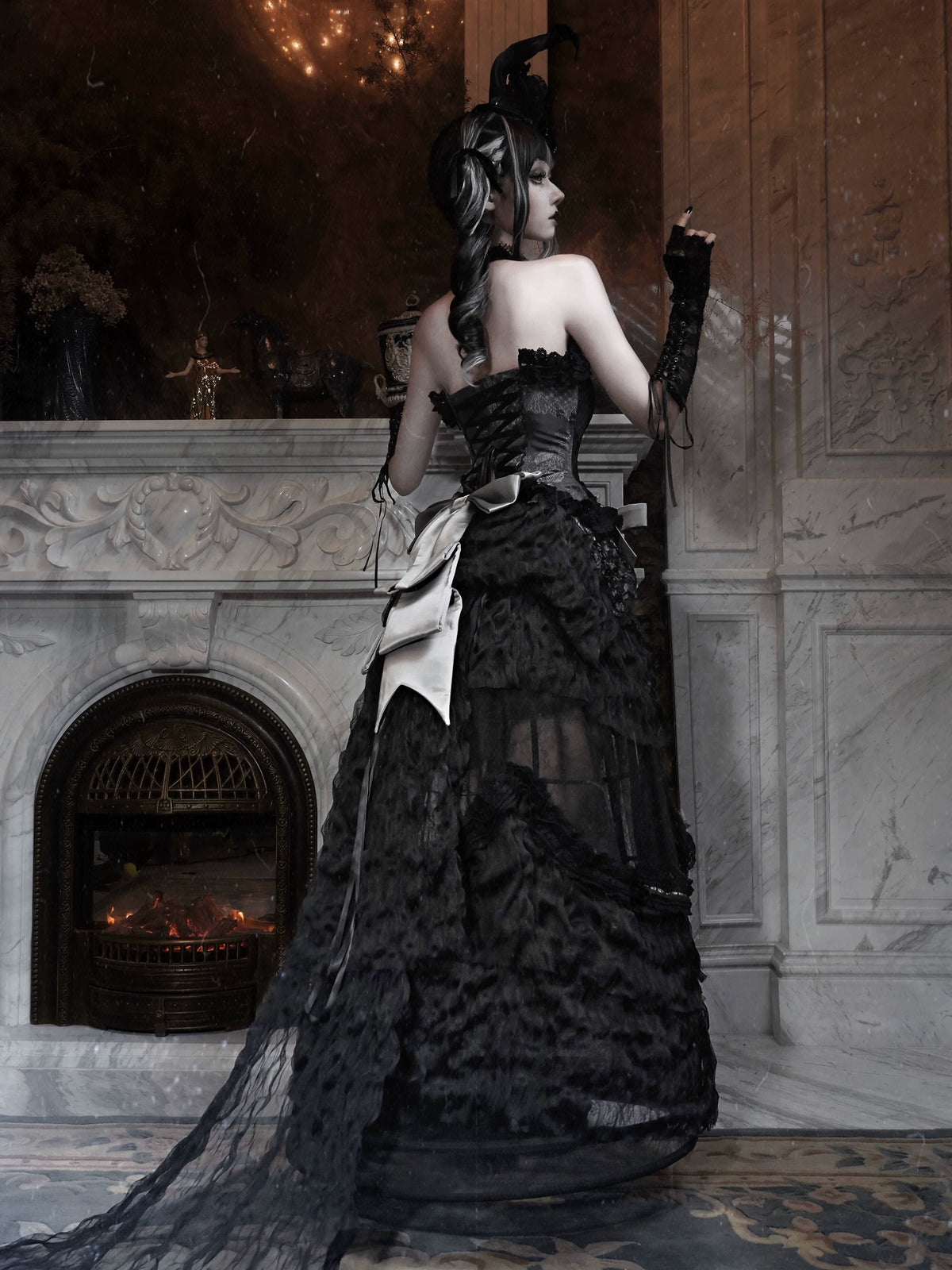 Gothic Heart Fishbone Corset