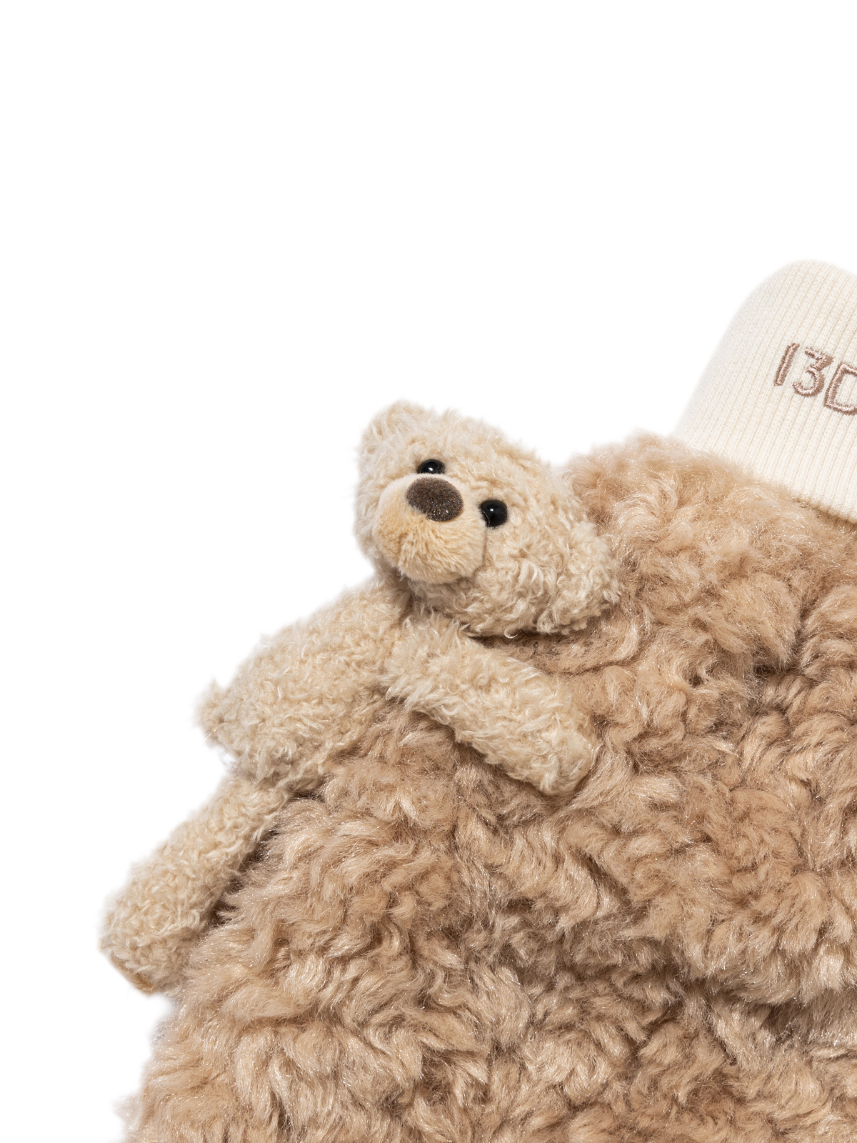 Plush Bear Appliqué Leg Warmers