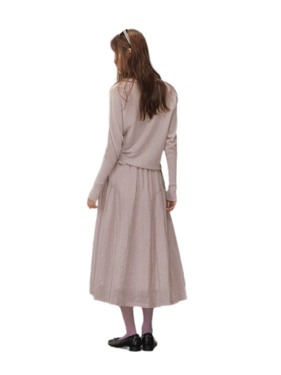Ruffle Trim Knit Cardigan