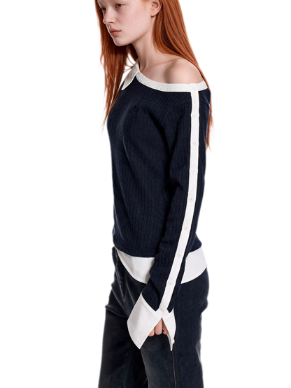 Cable Knit Cropped Sweater