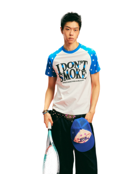 Cotton Star Print T-Shirt