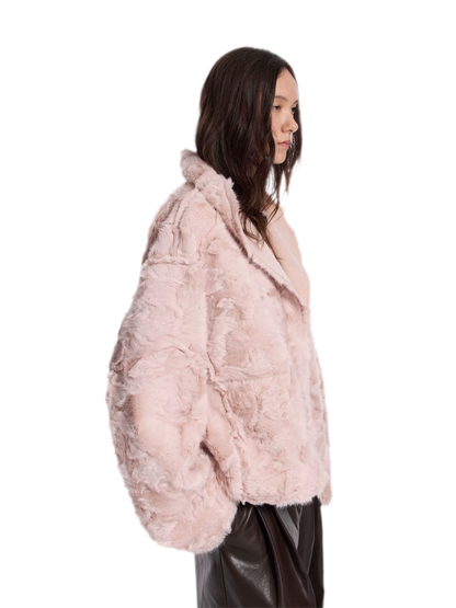 Faux Fur Reversible Short Jacket