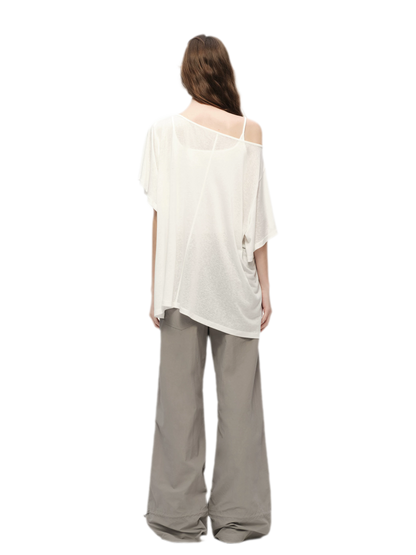 Lyocell Off Shoulder Tee