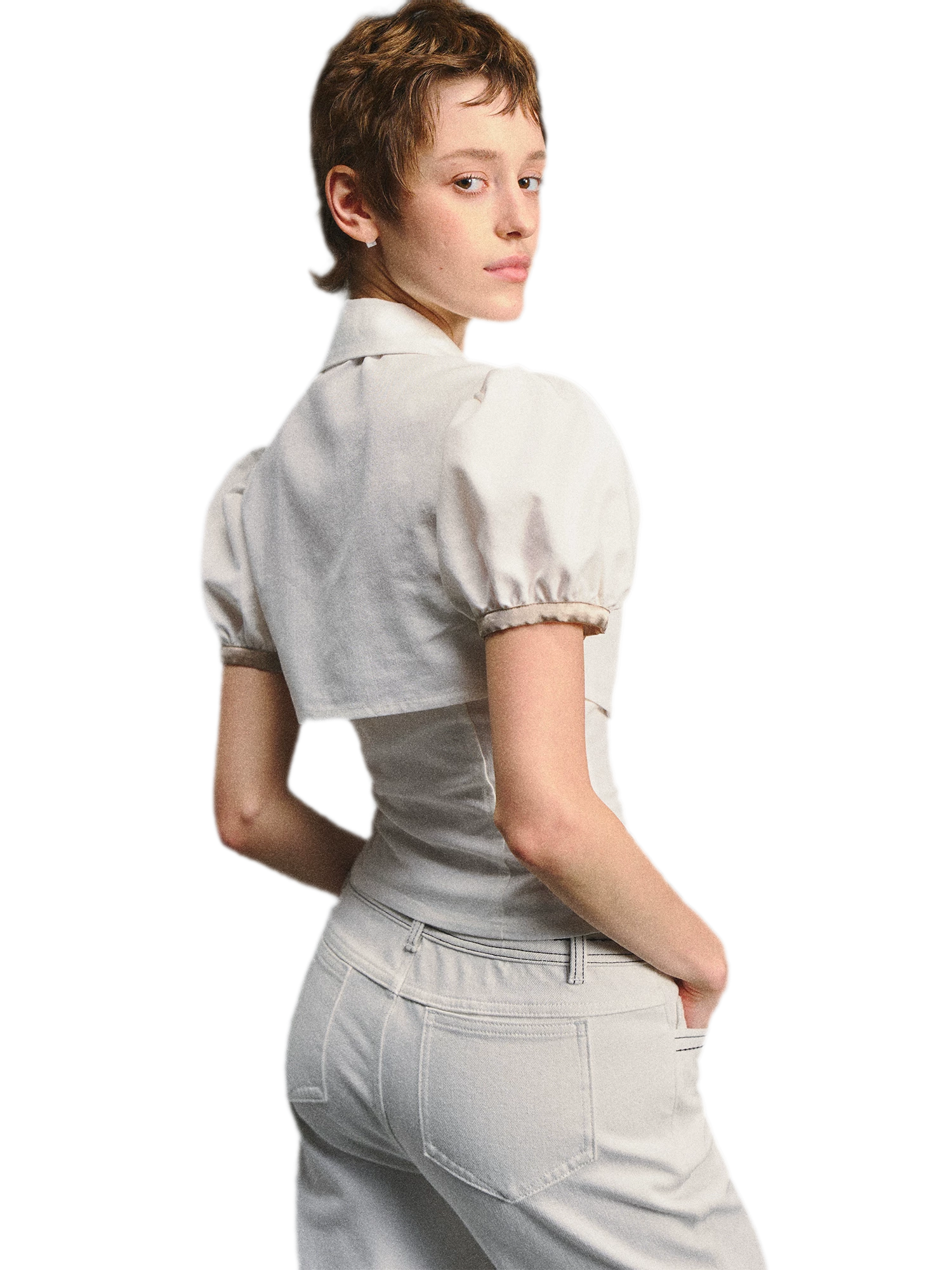 Collared Two-Piece Top