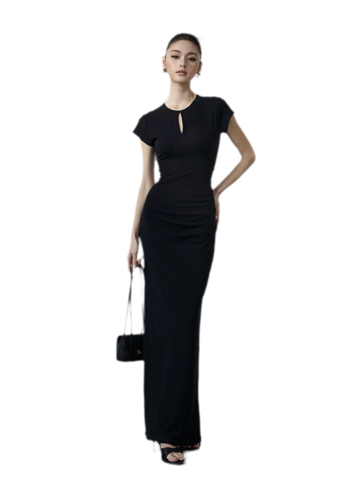 Keyhole Backless Dress