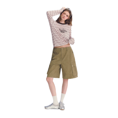 Washed Cargo Shorts