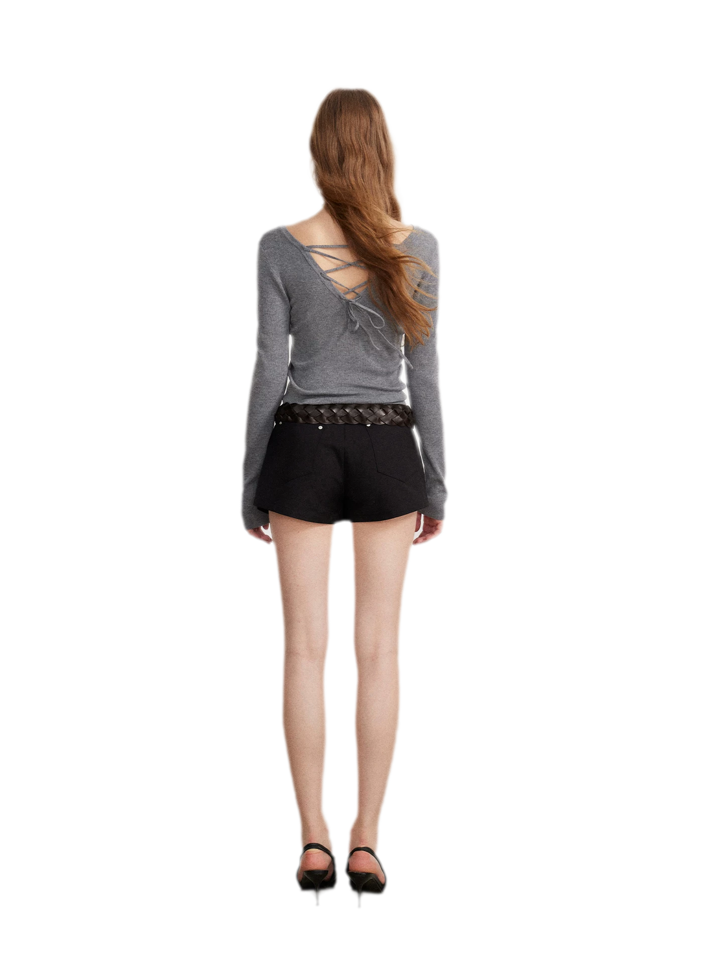 Stretch Two-Way Long-Sleeve Top