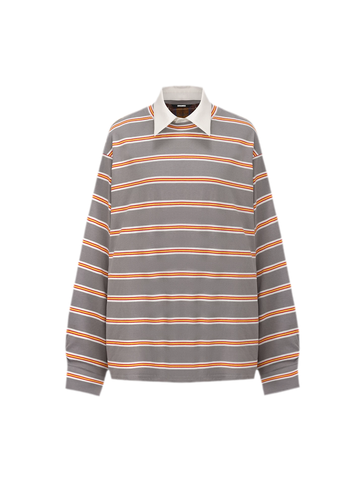 Contrasting Plaid Panel T-Shirt