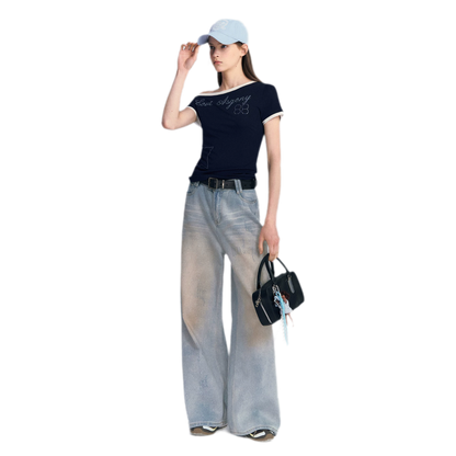 Lyocell Off-Shoulder Tee